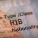 A view of the H-1B visa document