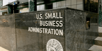 The outside of the U.S. small business administration building in washington