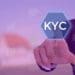 man pressing kyc button, virtual technology