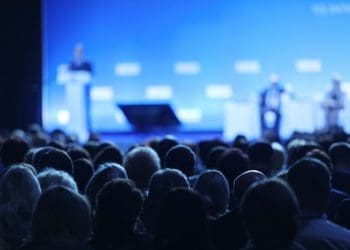 audience at a conference hall