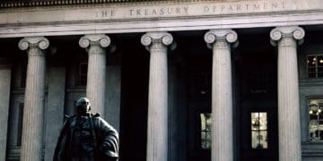US Department of Treasury building in DC