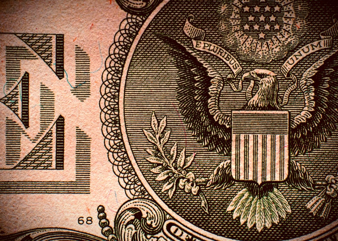 close up shot of a dollar bill