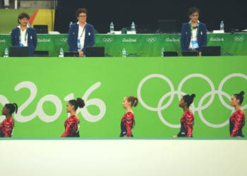 USA womens gymnastic team at 2016 Rio Olympics
