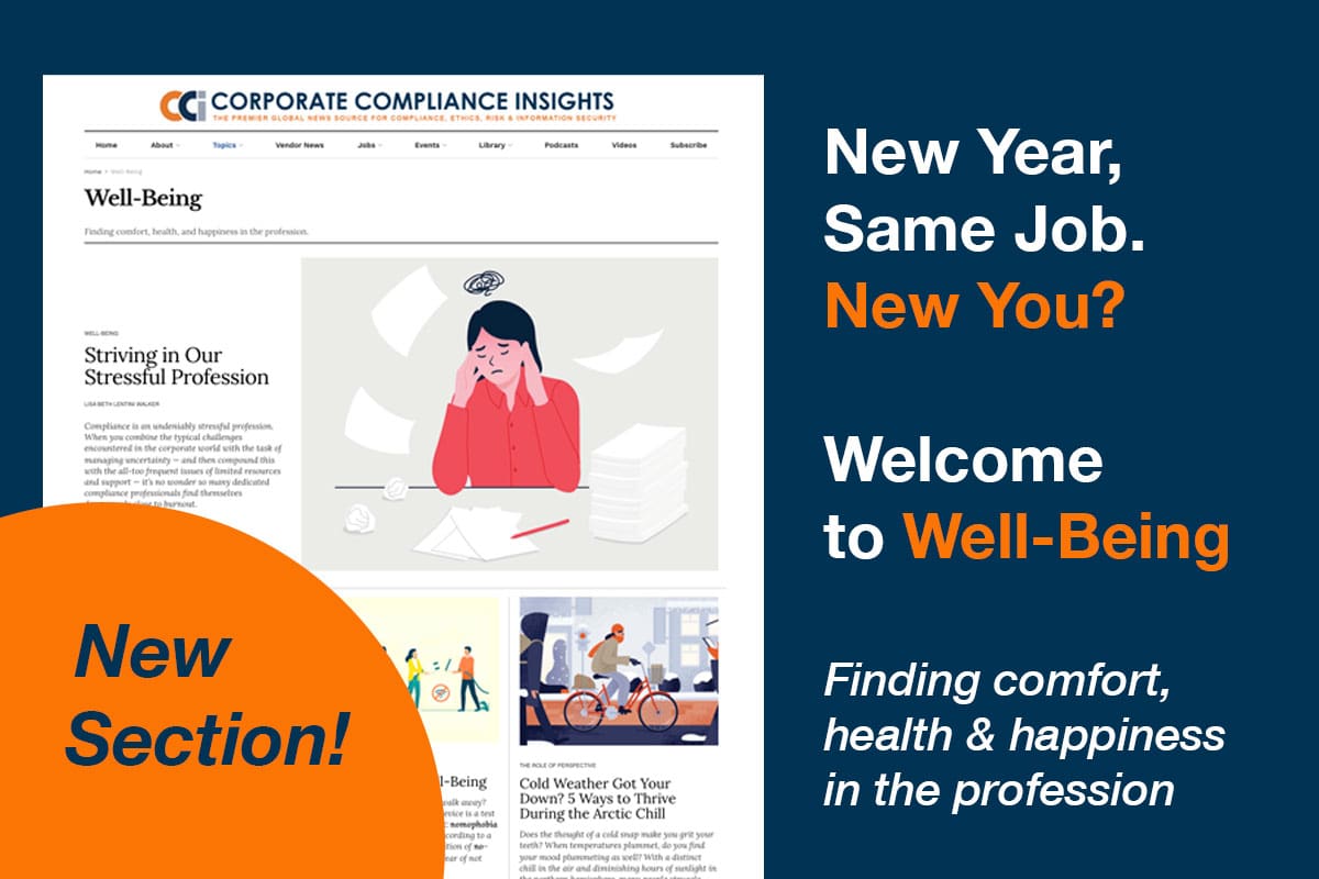 Well-Being | Corporate Compliance Insights