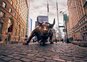 Charging bull statue on Wall Street