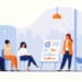 Illustration of a professional giving a presentation