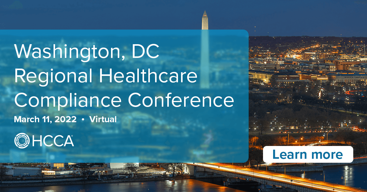 Virtual Washington, DC Regional Healthcare Compliance Conference