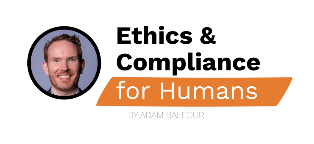 Adam Balfour Compliance for Humans page header