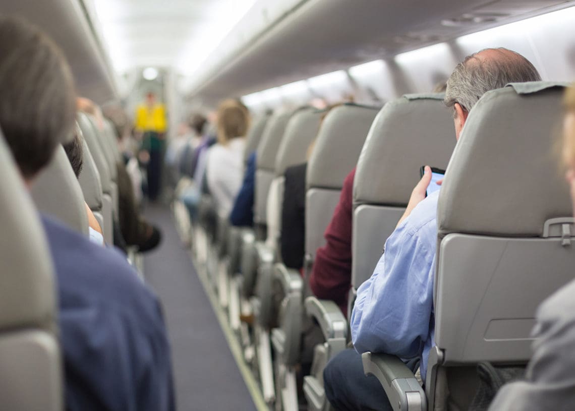 airplane safety instructions being ignored