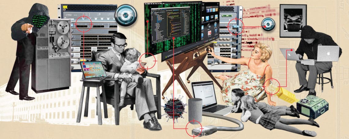 executive data security retro concept