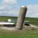 farm silo leaning over