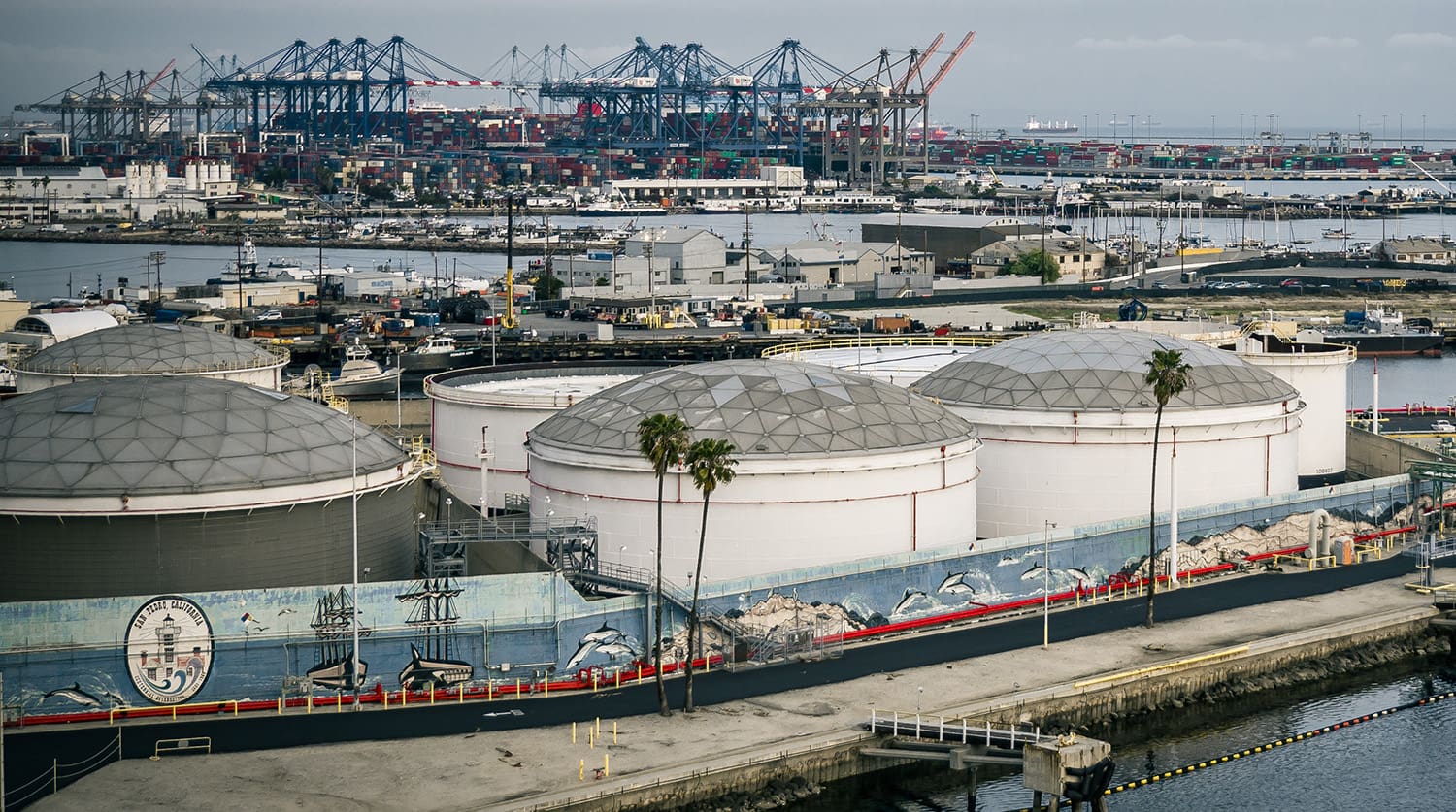 port of los angeles fuel oil storage tanks