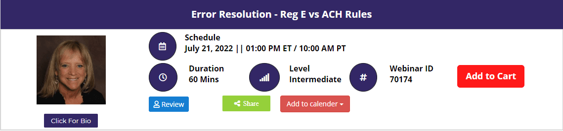 Error resolution reg e vs ach rules corporate compliance insights