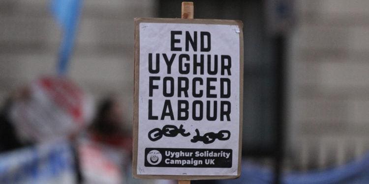 xuar forced labor protest