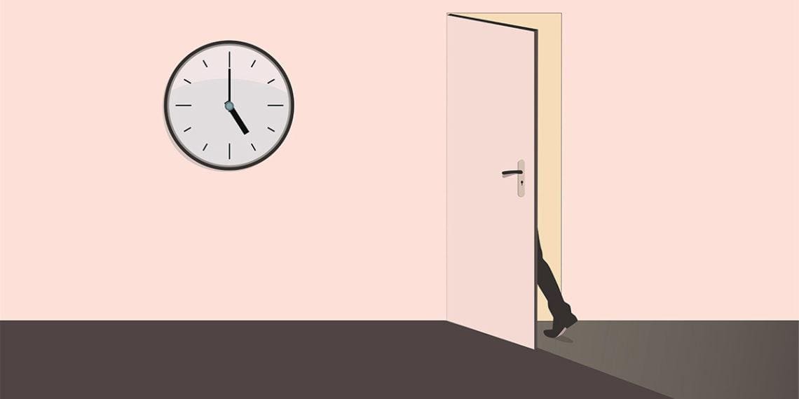 quiet quitting leaving on time