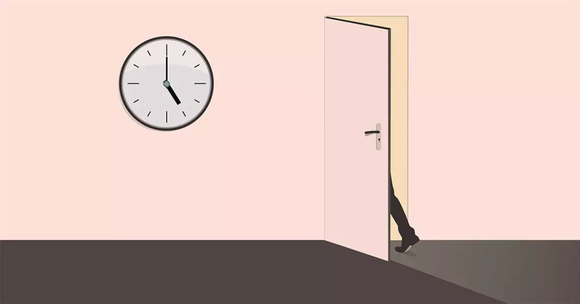 quiet quitting leaving on time