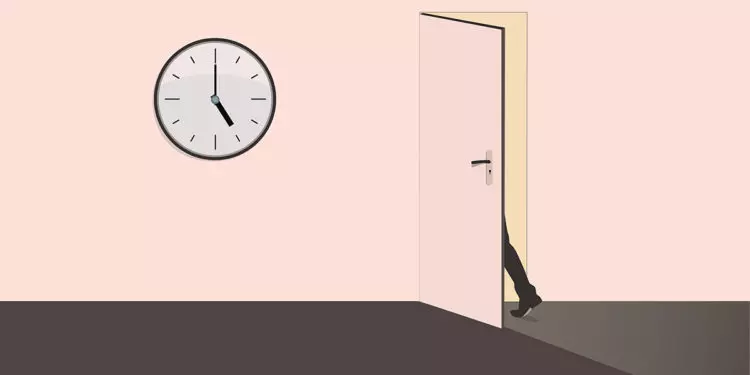 quiet quitting leaving on time