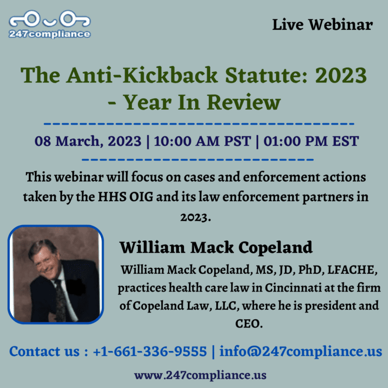 The AntiKickback Statute 2023 Year In Review Corporate Compliance