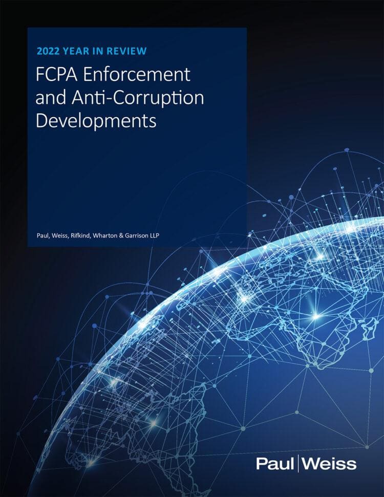 FCPA Enforcement & AntiCorruption Developments Corporate Compliance