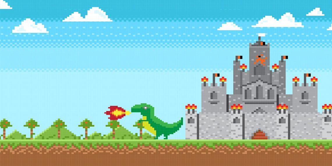 castle pixel art