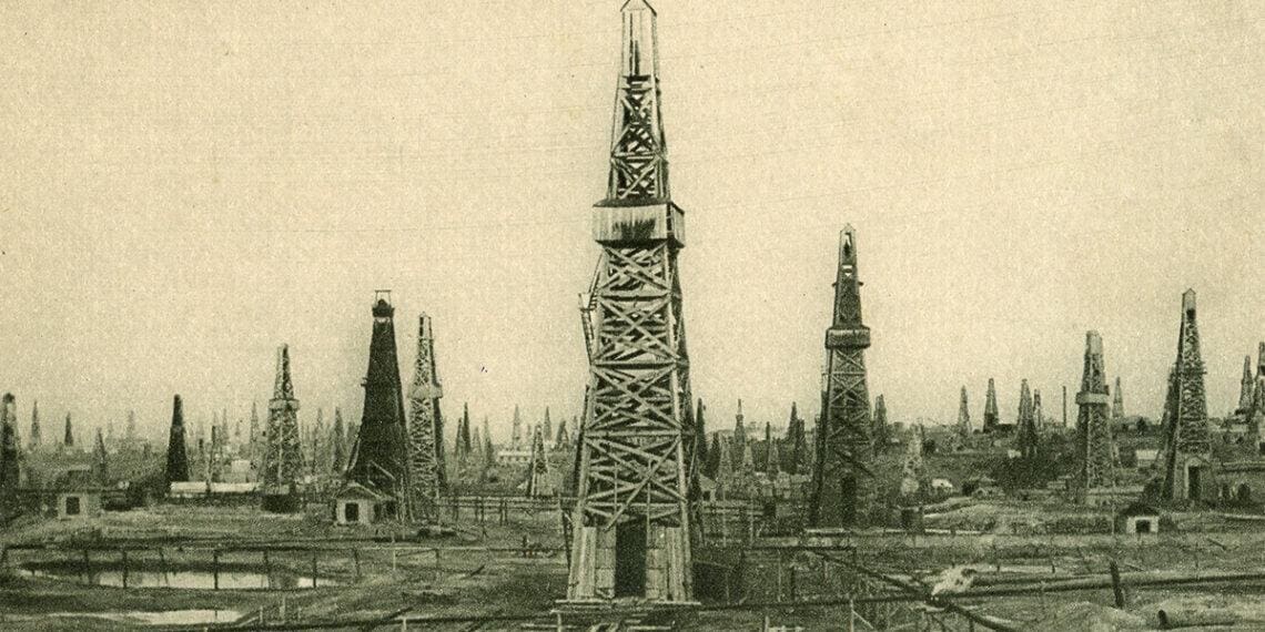 oil derricks vintage