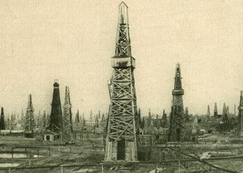 oil derricks vintage