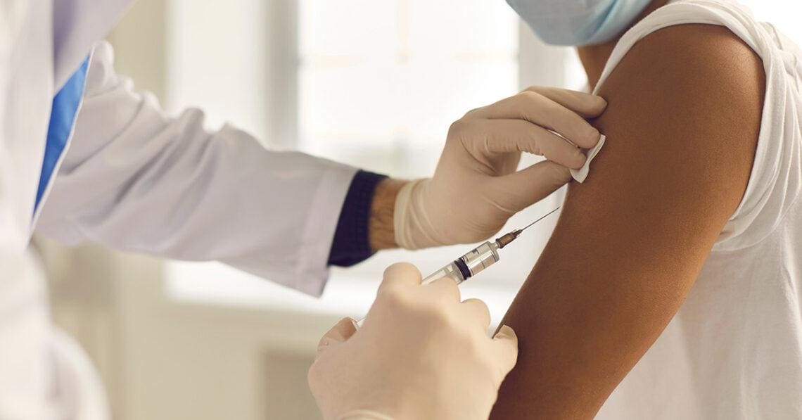 someone getting a shot