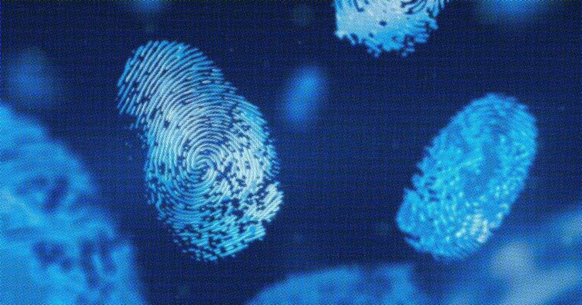 cybersecurity abstract fingerprints