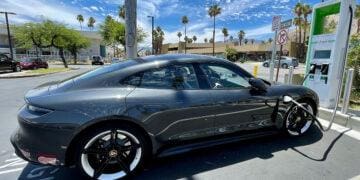 electric car charging california