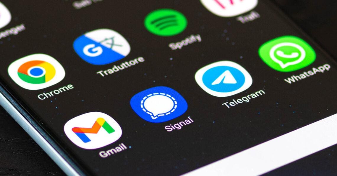 whats app signal gmail phone icons