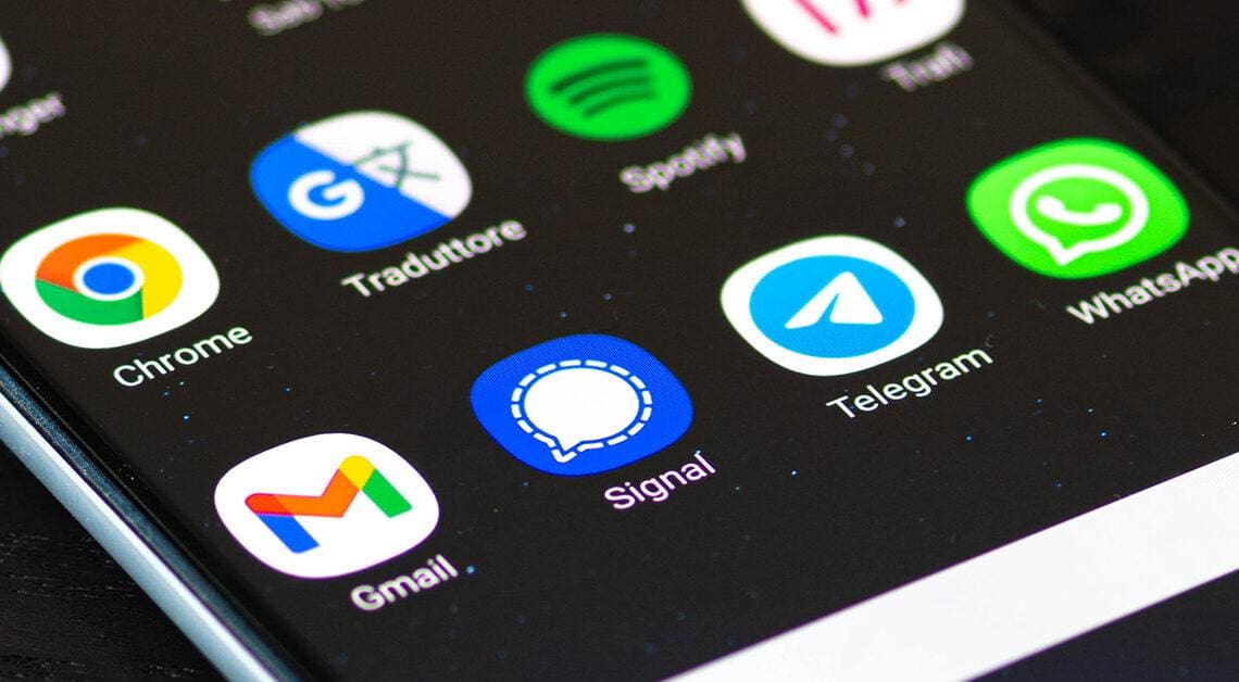 whats app signal gmail phone icons