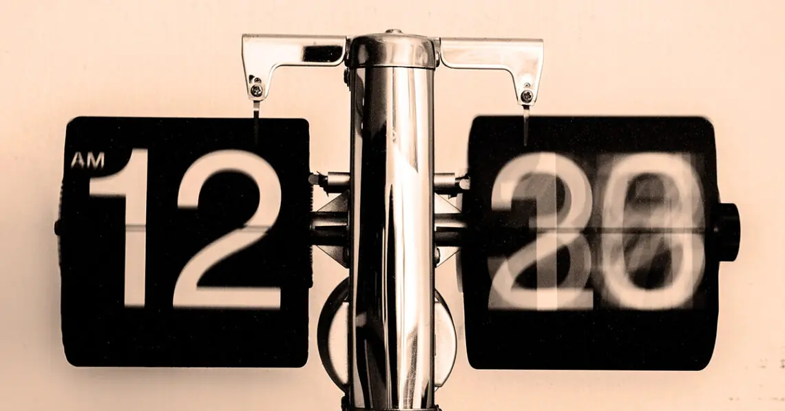 Flip style clock