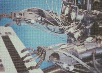 robot playing keyboard