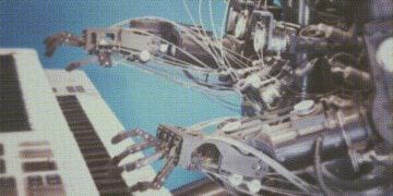 robot playing keyboard