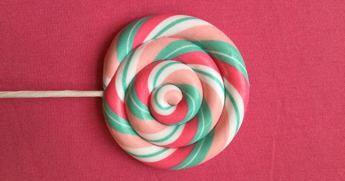 Swirled lollipop
