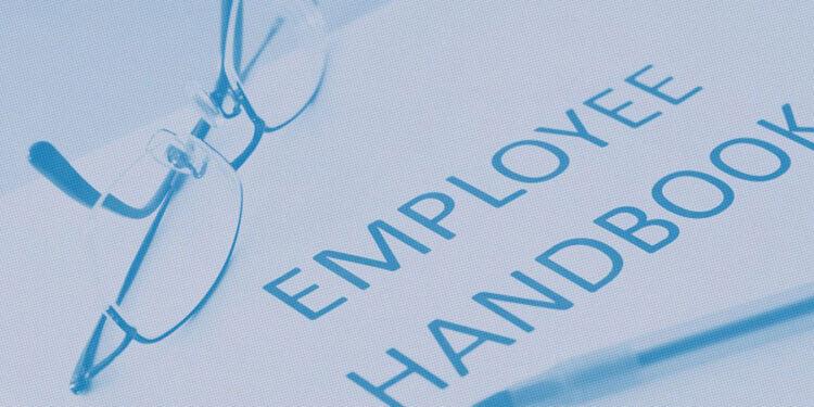 An employee handbook