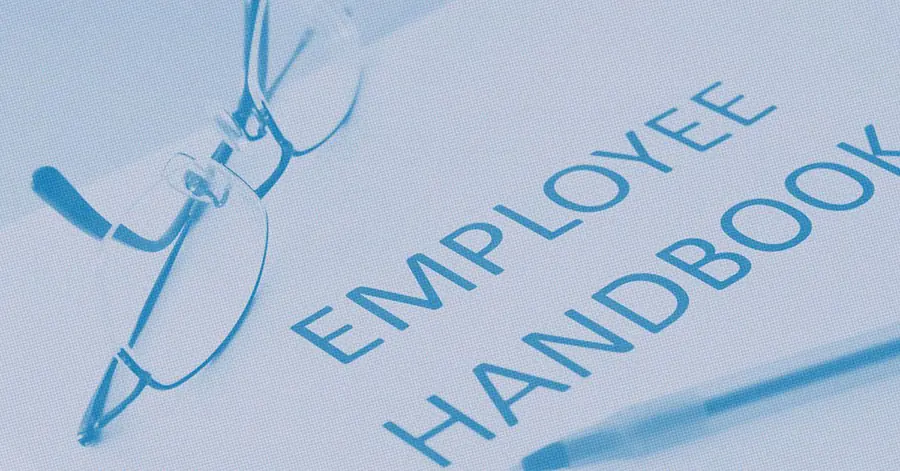 An employee handbook