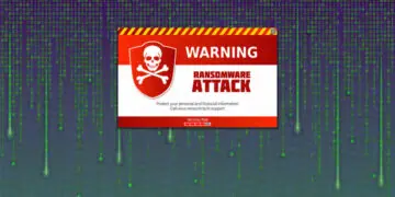 an illustration of a ransomware attack