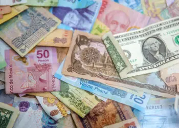 different currencies from around the globe