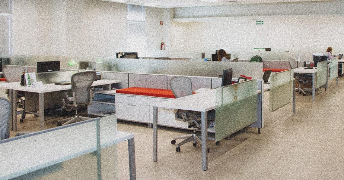 A mostly empty office