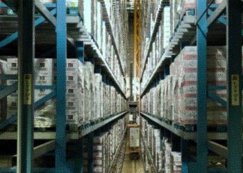 products lining supply shelves