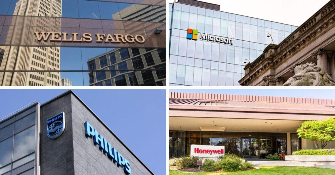 collage of images of companies that have had recent OFAC or FCPA actions