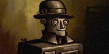 ai generated robot sherlock holmes