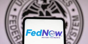 fednow homepage displayed on mobile device