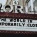 theater marquee showing covid shutdown