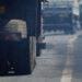 trucks generating pollution