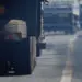 trucks generating pollution