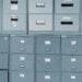 wall of filing cabinets holding private information
