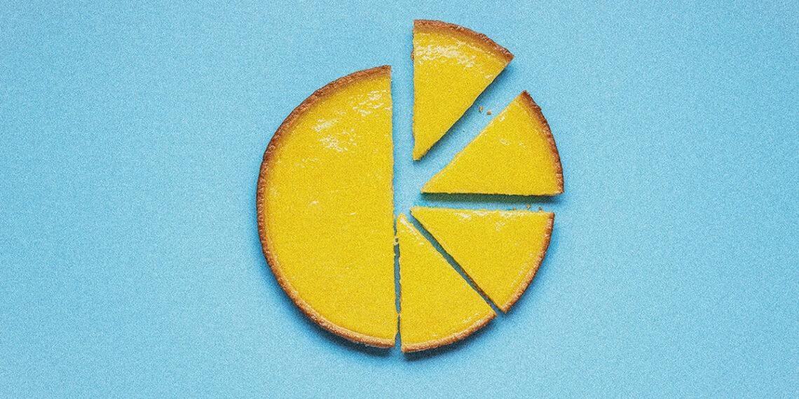 pie sliced into pieces