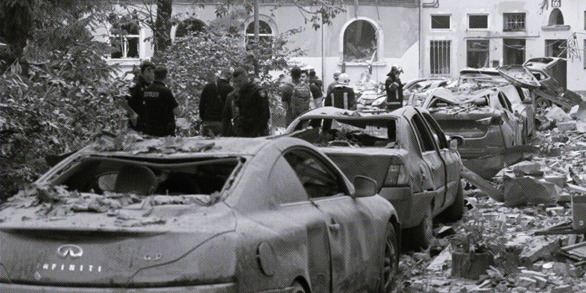 aftermath of missile strike in ukraine